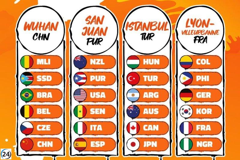 España se enfrentará a Puerto Rico, EE. UU., Senegal, Nueva Zelanda e Italia en su ruta hacia el Mundial.