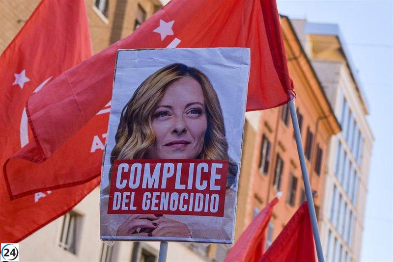 Meloni enfrenta acusaciones de genocidio en el Tribunal Penal Internacional.
