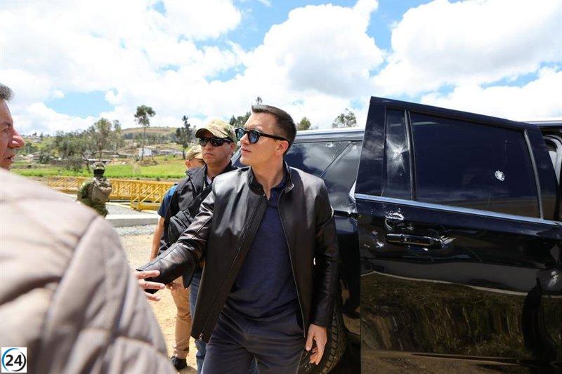 Asesinato fallido: emboscan convoy del presidente Noboa en Ecuador.