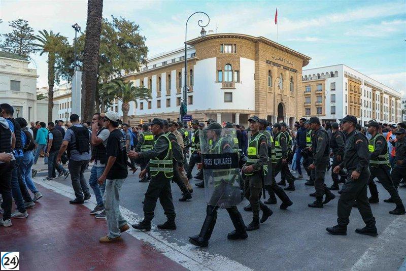 Protestas de jóvenes en Marruecos interrumpidas por 48 horas.