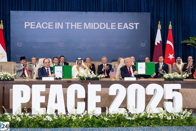 Al Sisi: Acuerdo establece fundamentos para la paz y la solución de dos estados.