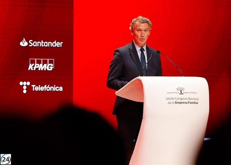 Feijóo a los empresarios: 