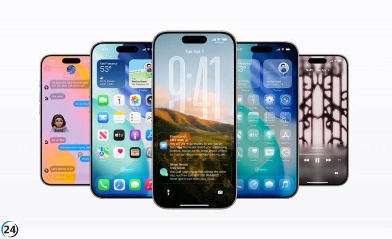 Apple ofrecerá opción de diseño Liquid Glass: opaco o transparente.