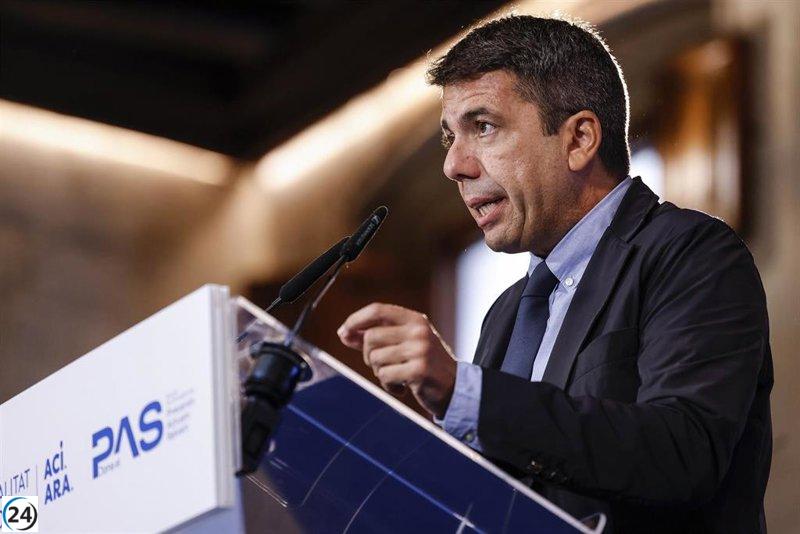 Mazón solicita al Gobierno una cooperación efectiva y rechaza la