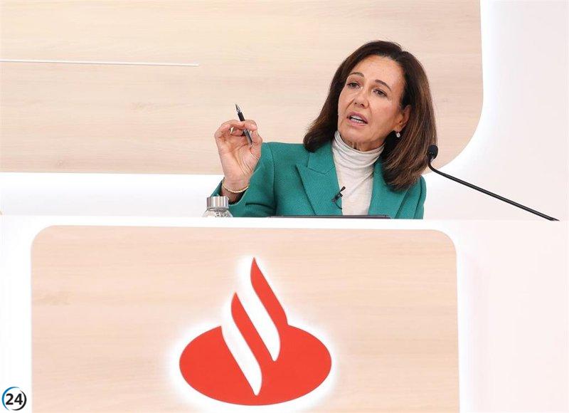 Santander alcanza un máximo histórico de 10.337 millones de euros en beneficios hasta septiembre, un crecimiento del 11%.