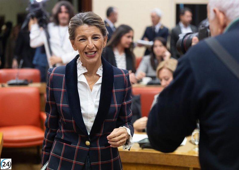 Yolanda Díaz desafía a Junts a derogar los permisos por fallecimiento y afirma que Cataluña se beneficia del Gobierno.