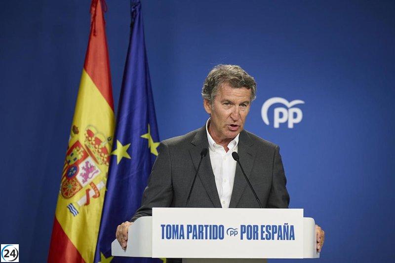 Feijóo presenta su plan migratorio en Melilla ante el comité del PP.