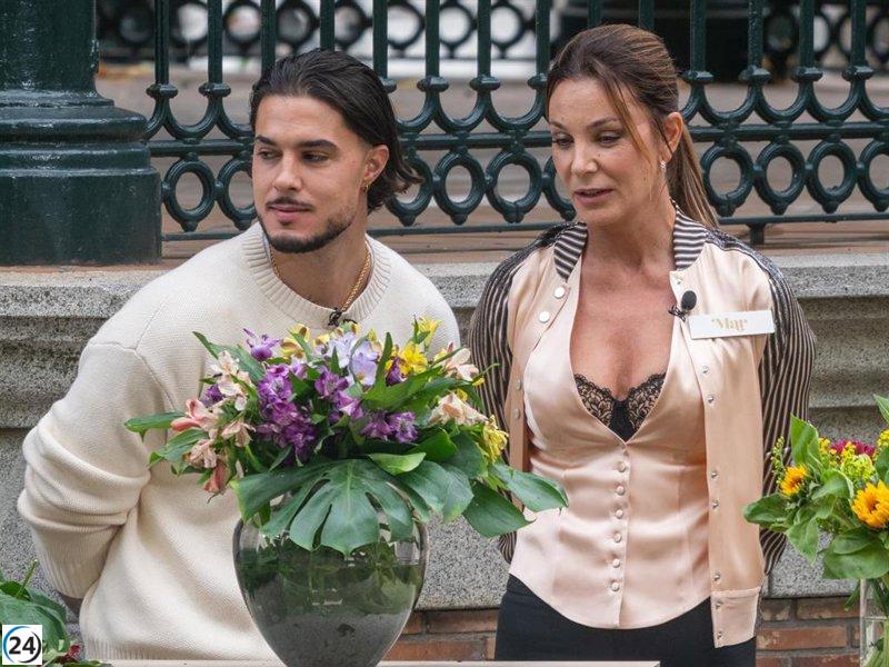 Mar Flores y Carlo Costanzia exhiben su conexión en el set de 'Decomasters'.