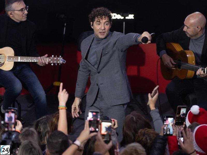 David Bisbal deslumbra en concierto sorpresa en el Metro para dar inicio al 