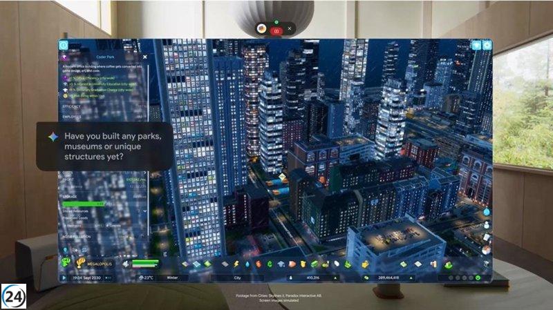 Google lanza funcionalidades avanzadas en Android XR y revela las innovadoras gafas con IA.