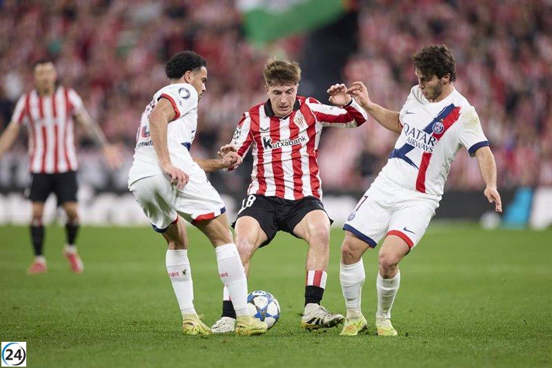 El Athletic se impone al PSG y mantiene viva su esperanza.