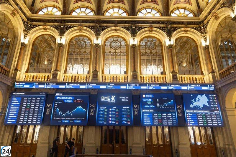El Ibex 35 cae por debajo de los 17.000 puntos, aunque avanza un 1% semanal.