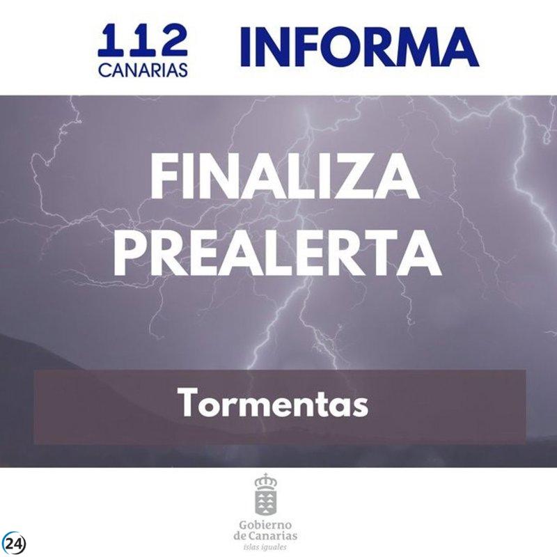 Levantan la alerta por tormentas y lluvias en Lanzarote y Fuerteventura