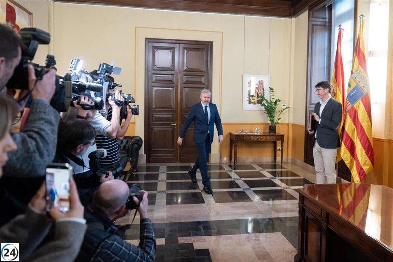 Azcón anuncia elecciones anticipadas en Aragón para el 8 de febrero.