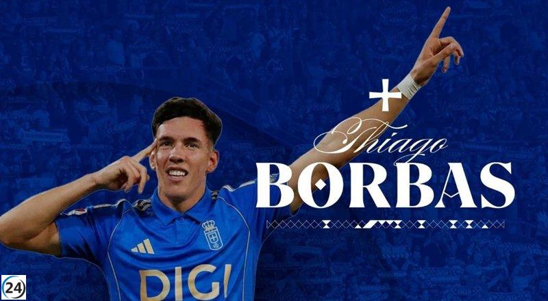 Thiago Borbas se une al Real Oviedo para potenciar su delantera.