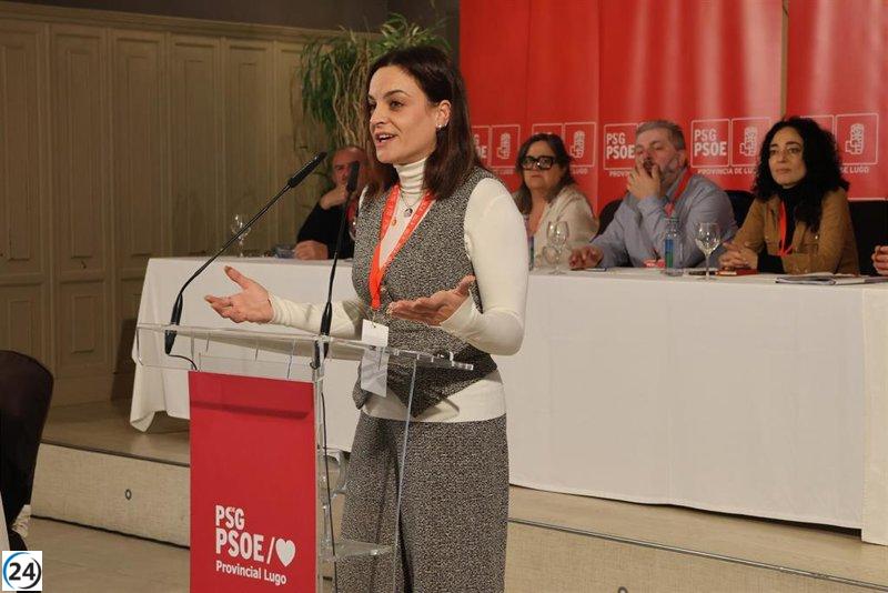 El PSdeG elige a Carmela López, alcaldesa de Burela, como candidata a liderar la Diputación de Lugo tras la salida de Tomé.