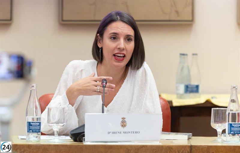 Irene Montero pide marginar a Trump y critica la doble moral de PSOE y Sumar como una amenaza.