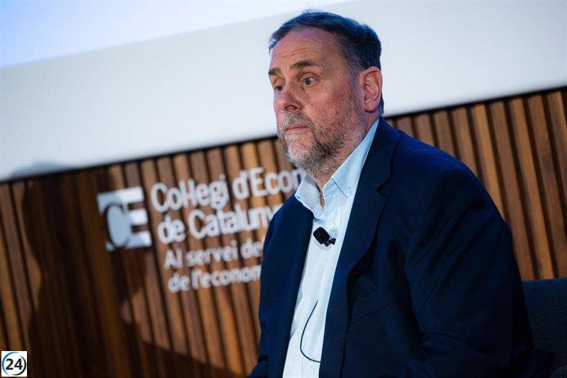 Junqueras solicita a Puigdemont dialogar sobre la financiación autonómica.