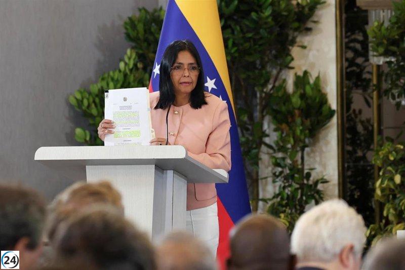 Delcy Rodríguez se reúne con embajadores europeos, incluida España, para impulsar nueva agenda.