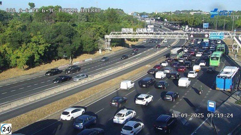 La DGT restringe el acceso a carriles VAO según el tráfico para vehículos ecológicos.