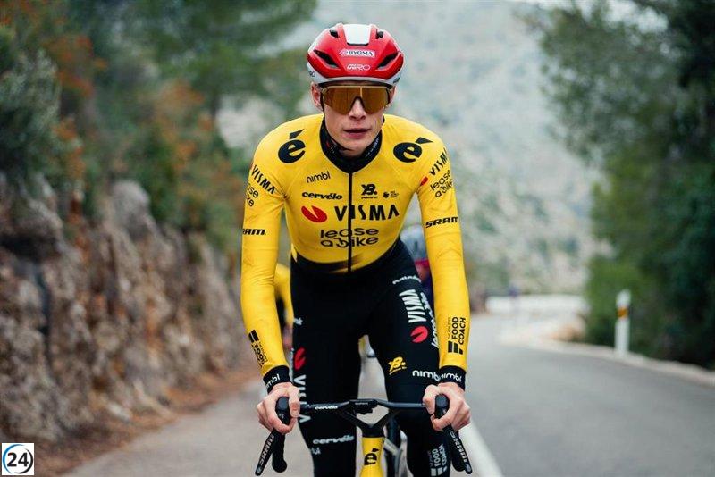 Jonas Vingegaard sale ileso de un accidente en Málaga durante su entrenamiento.