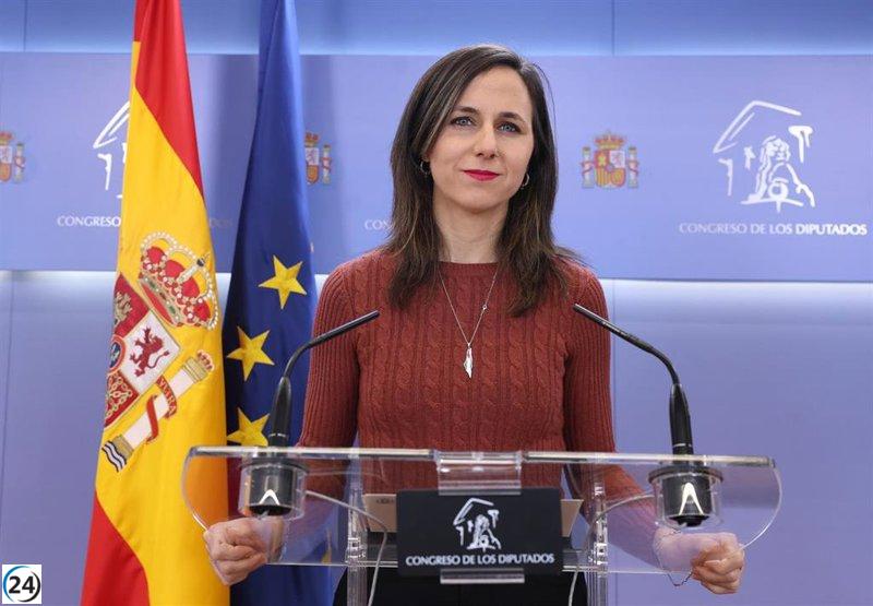 Belarra aplaude la regularización especial de inmigrantes obtenida por el Gobierno del PSOE.