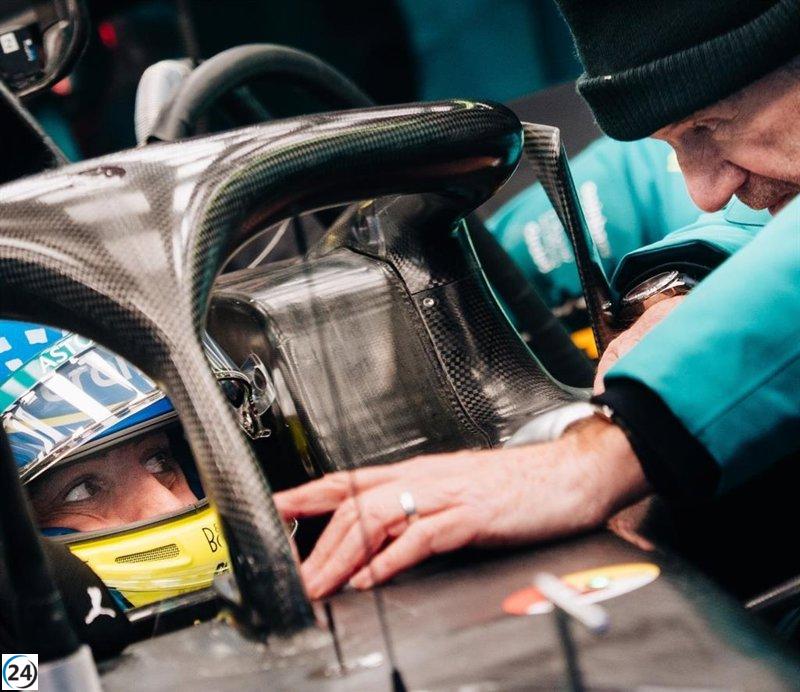 Fernando Alonso preside el cierre del Barcelona Shakedown con su flamante AMR26.