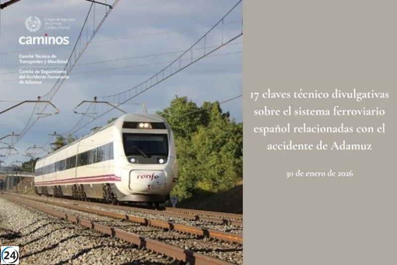 Ingenieros destacan la solidez y seguridad del ferrocarril español en el informe sobre Adamuz.