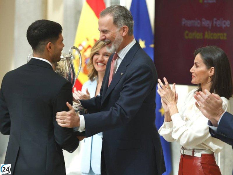La Familia Real celebra a Carlos Alcaraz: 