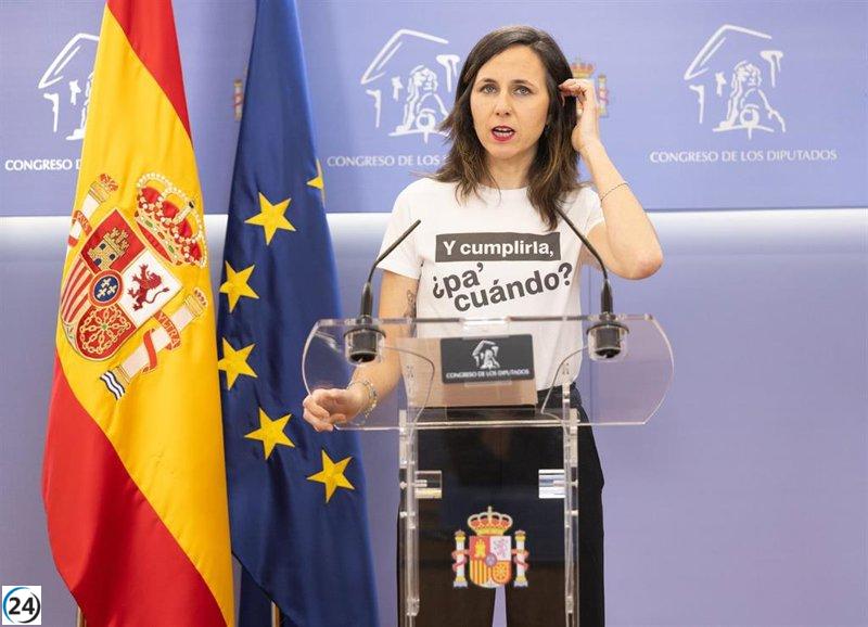 Podemos descarta un pacto con Sumar tras la salida de Yolanda Díaz al sostener al PSOE sin condiciones.