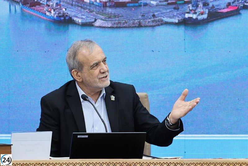 Presidente de Irán denuncia ataques a hospitales y escuelas como violaciones graves de la humanidad.