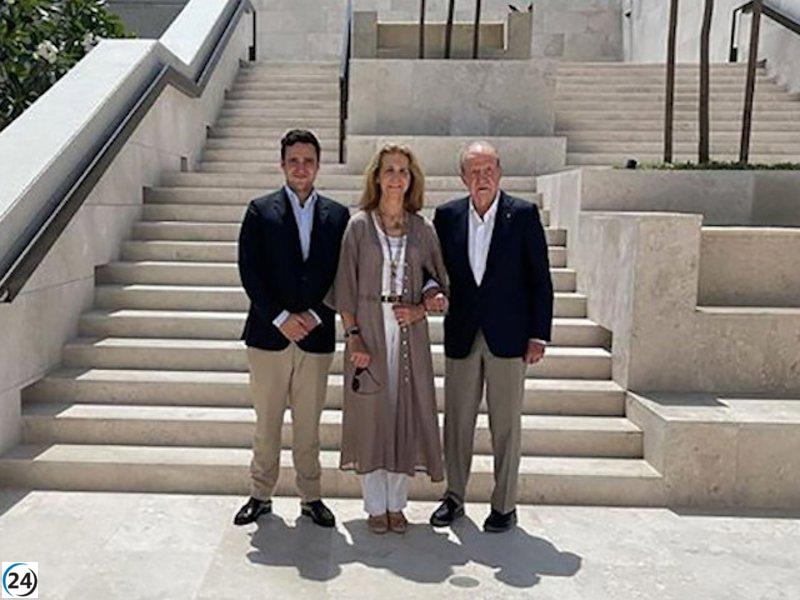 Infanta Elena, Froilán y Rey Juan Carlos celebran Domingo de Resurrección en Abu Dabi.
