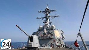 Buque de EE. UU. pasa por estrecho de Taiwán tras maniobras militares chinas.