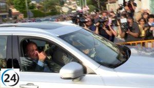 El Rey Juan Carlos llega en vuelo privado a Vigo desde Londres.