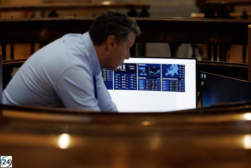 El Ibex pierde los 9.400 puntos y disminuye un 0,55% en la media sesión.