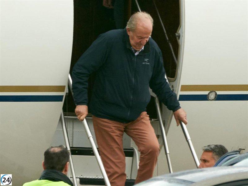 Juan Carlos I visita Vitoria antes de regresar a Abu Dabi.