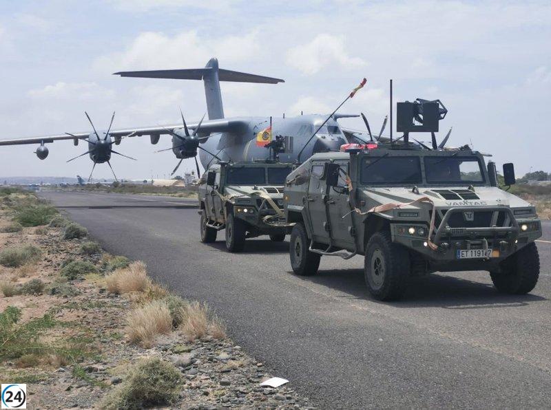 Aviones del Ejército del Aire evacuan ciudadanos españoles, europeos y latinoamericanos desde Jartum.