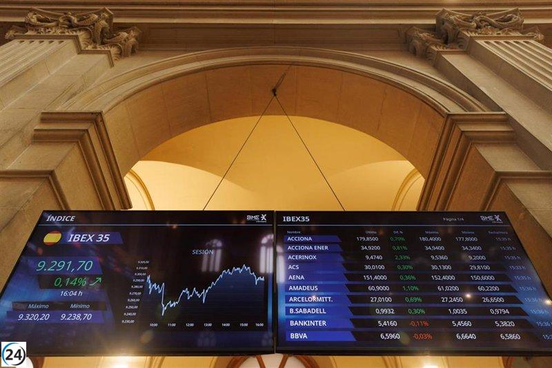 El Ibex pierde los 9.300 puntos y Santander cae un 5,97%.