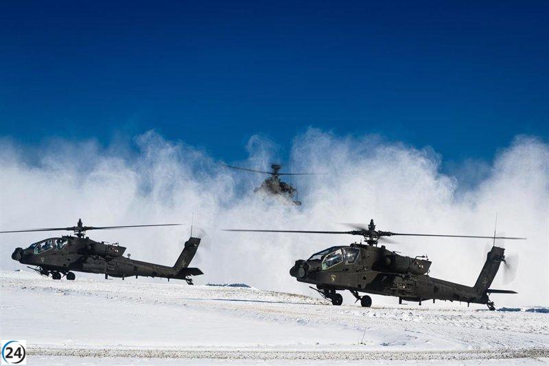 Tres militares estadounidenses mueren en colisión de helicópteros en Alaska.