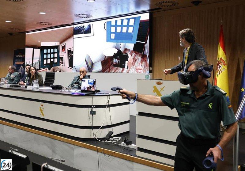 La Guardia Civil utiliza simulador virtual para formación en criminología.