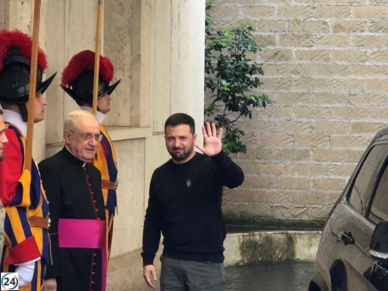Presidente Zelensky se reúne con el Papa en el Vaticano