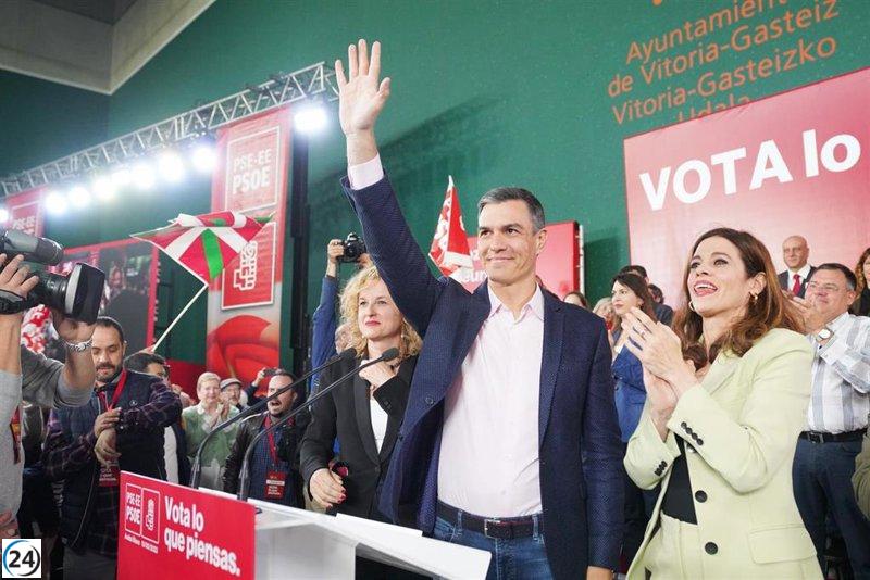 Sánchez dice que el PP no aguanta la victoria sobre ETA con gobierno socialista.