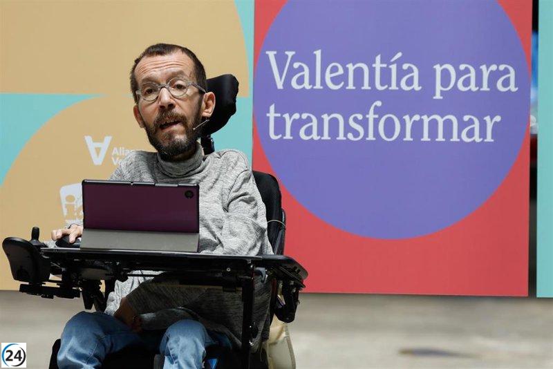 Echenique critica alianza de Más País, Compromís y la Chunta con líder de Coalición por Melilla.