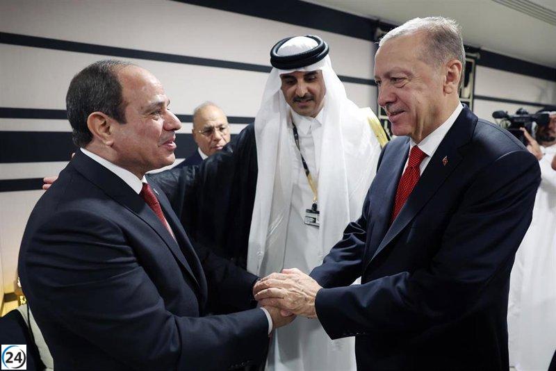 Egipto y Turquía acuerdan designar nuevos embajadores en un gesto de deshielo.