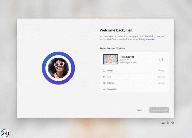 Microsoft mejora la copia de seguridad en Windows 11 para facilitar la transición de usuarios a nuevos ordenadores.