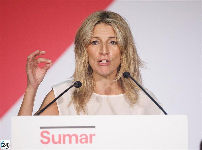 Yolanda Díaz propone disminuir jornada laboral, aumentar SMI y aplicar mayores impuestos a bancos.
