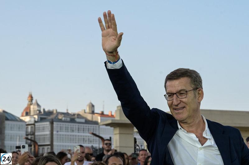 Feijóo cierra campaña destacando su labor en Galicia como muestra de su confiabilidad para ser presidente de España.