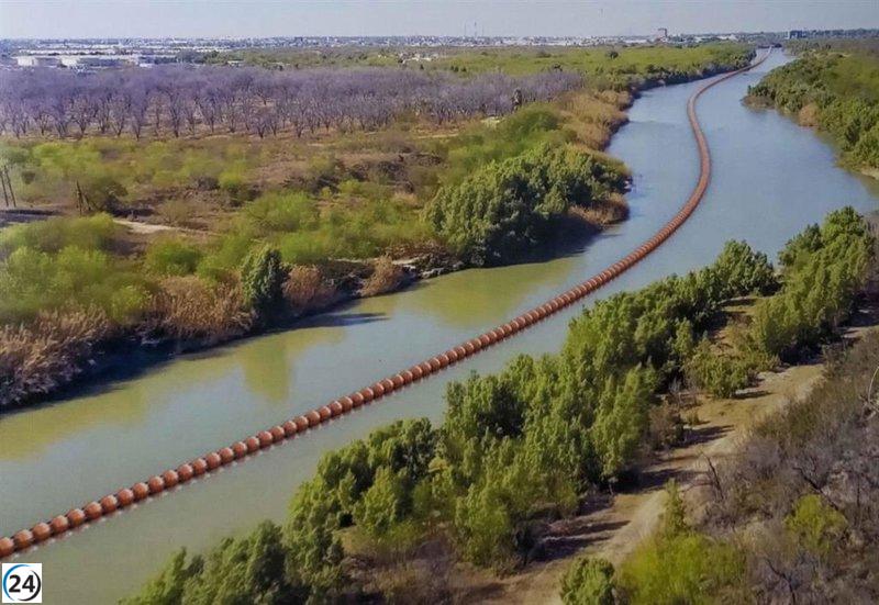 Departamento de Justicia de EEUU tomará medidas legales contra Texas por su barrera fronteriza flotante
