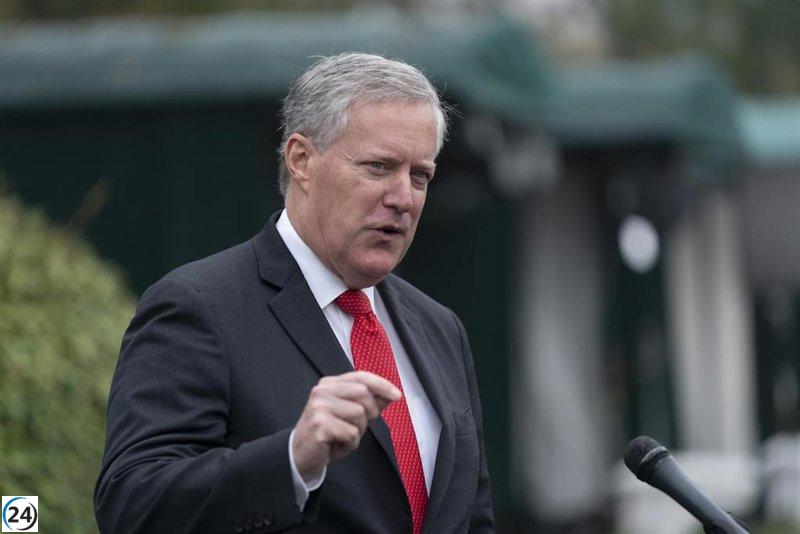 Meadows se entrega en caso de interferencia electoral en Georgia en 2020.