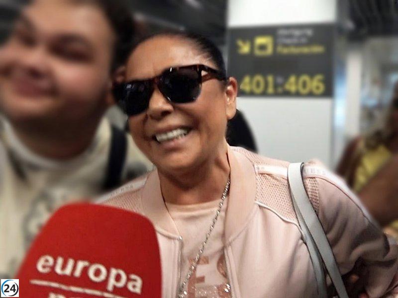 Isabel Pantoja contesta irónicamente sobre su posible asistencia a la boda de su hija en Las Palmas.